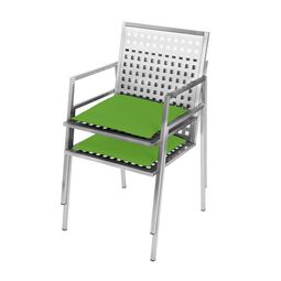 Edler Designer-Stuhl für den Garten aus Edelstahl im Design von Lizzy Heinen.