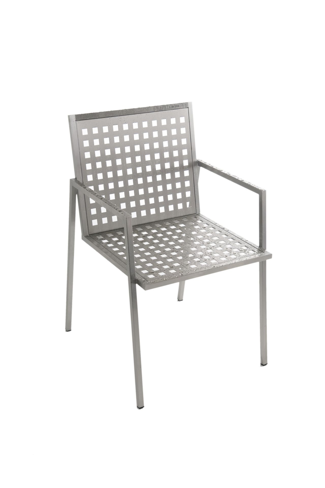 Stapelstuhl aus Edelstahl Stapelstuhl aus Edelstahl