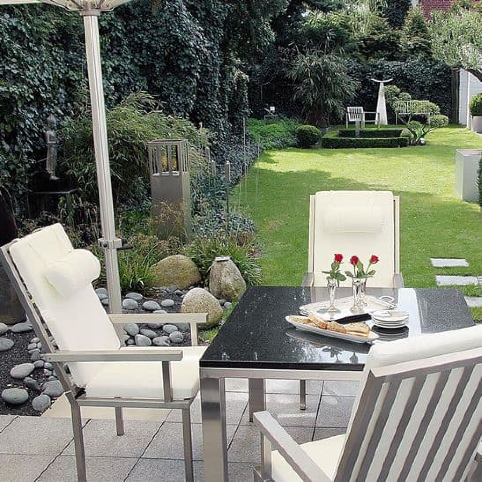 Sitzgarnituren aus Edelstahl  Sitzgarnituren aus Edelstahl