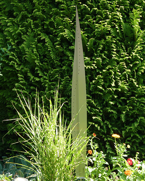 Agavenblatt Gartenkunst in Edelstahl