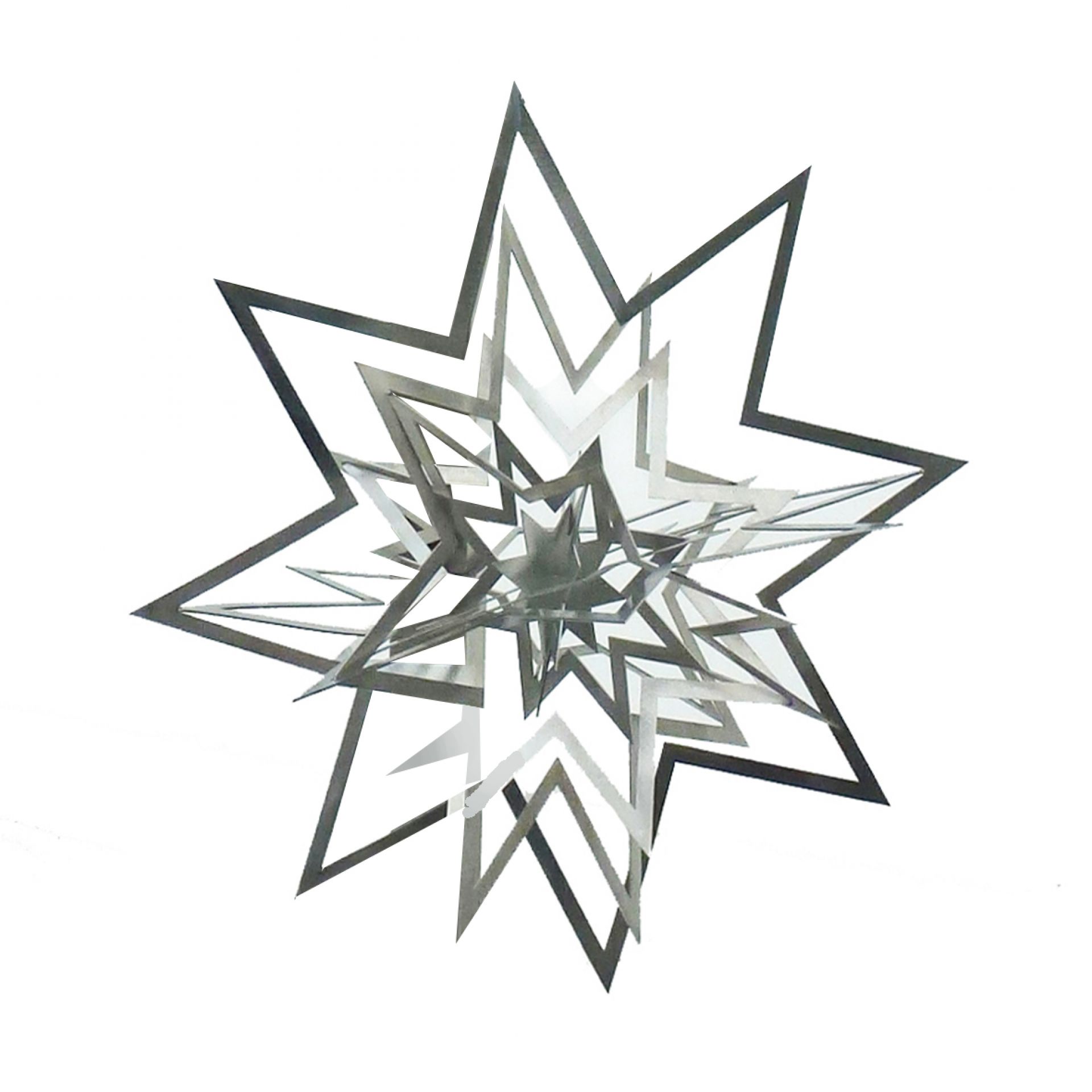 Zackenstern aus Edelstahl