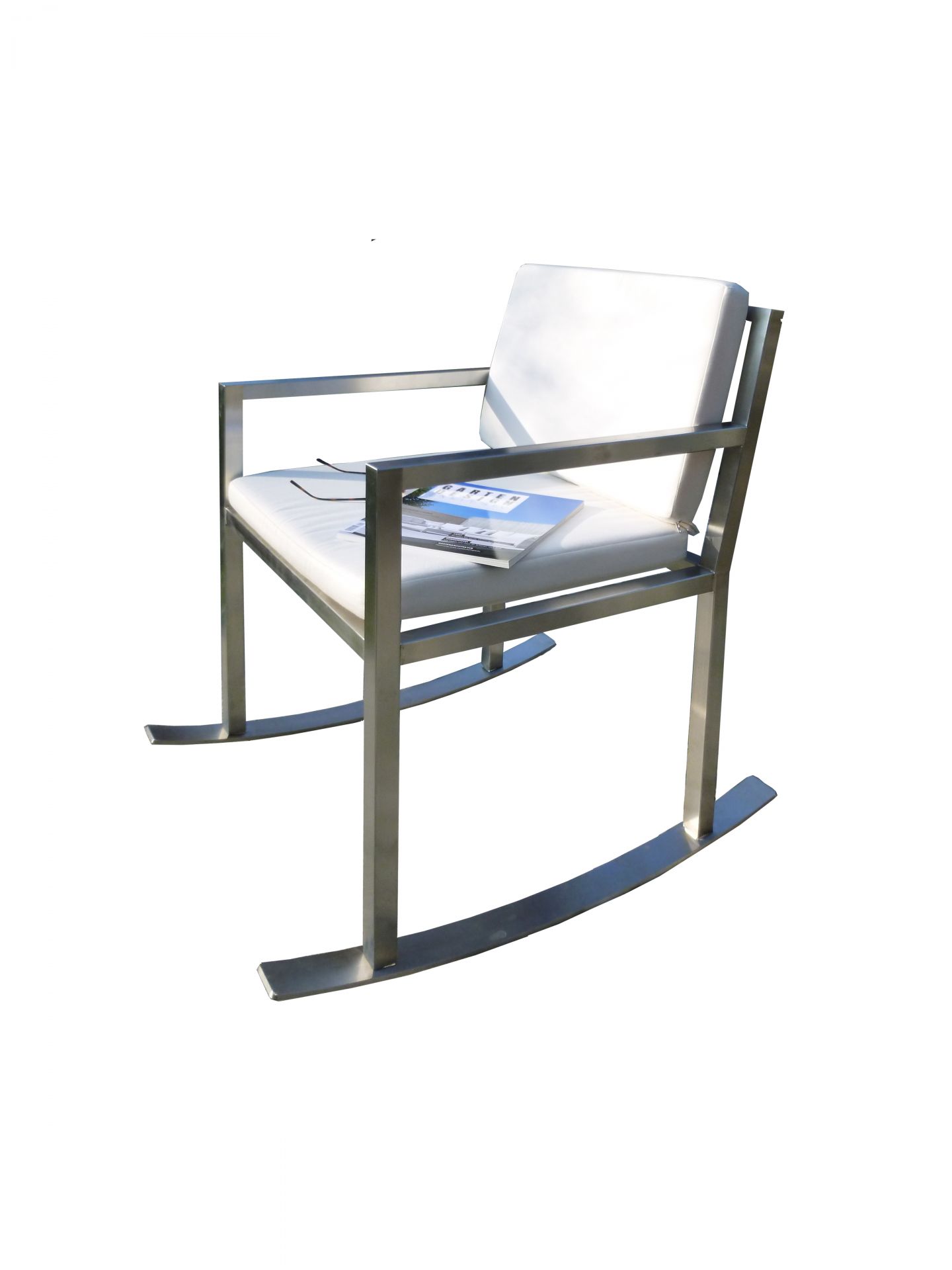 Schaukelstuhl-Klassiker aus Edelstahl Schaukelstuhl-Klassiker aus Edelstahl